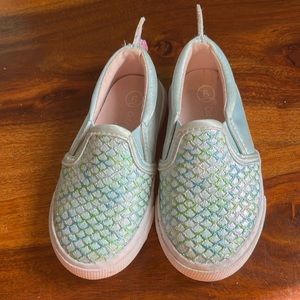 Cat & Jack slip-ons Mermaid sneakers-6 Toddler —$13
